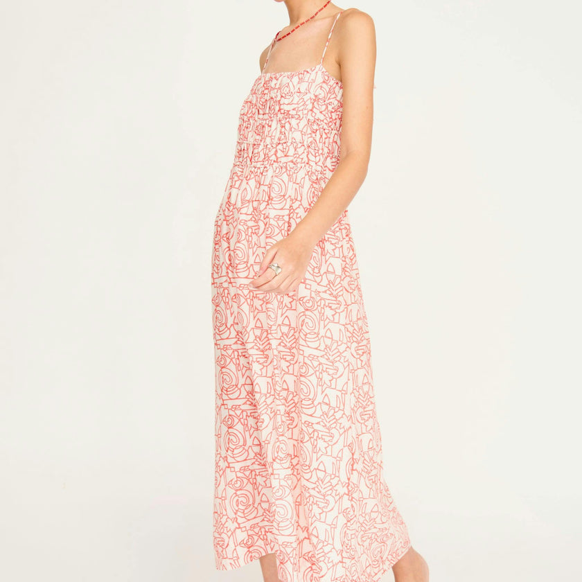 Puglia Dress in Cherry Heka