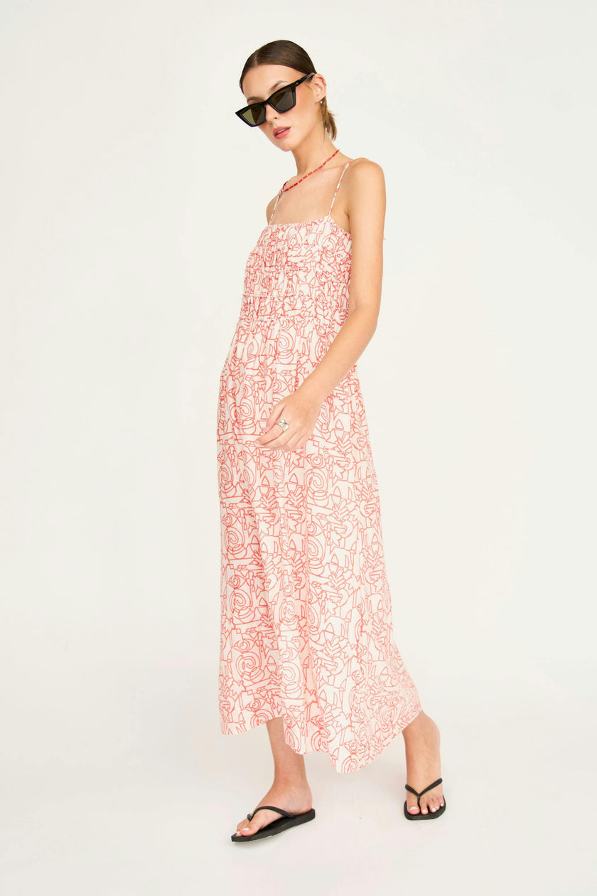 Puglia Dress in Cherry Heka