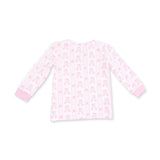 Ballet Shoes Ribbon Stripe - Long Sleeve Loungewear Set