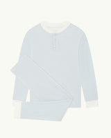 Derek Stripe Child Pyjama Two Piece Set  - Blue