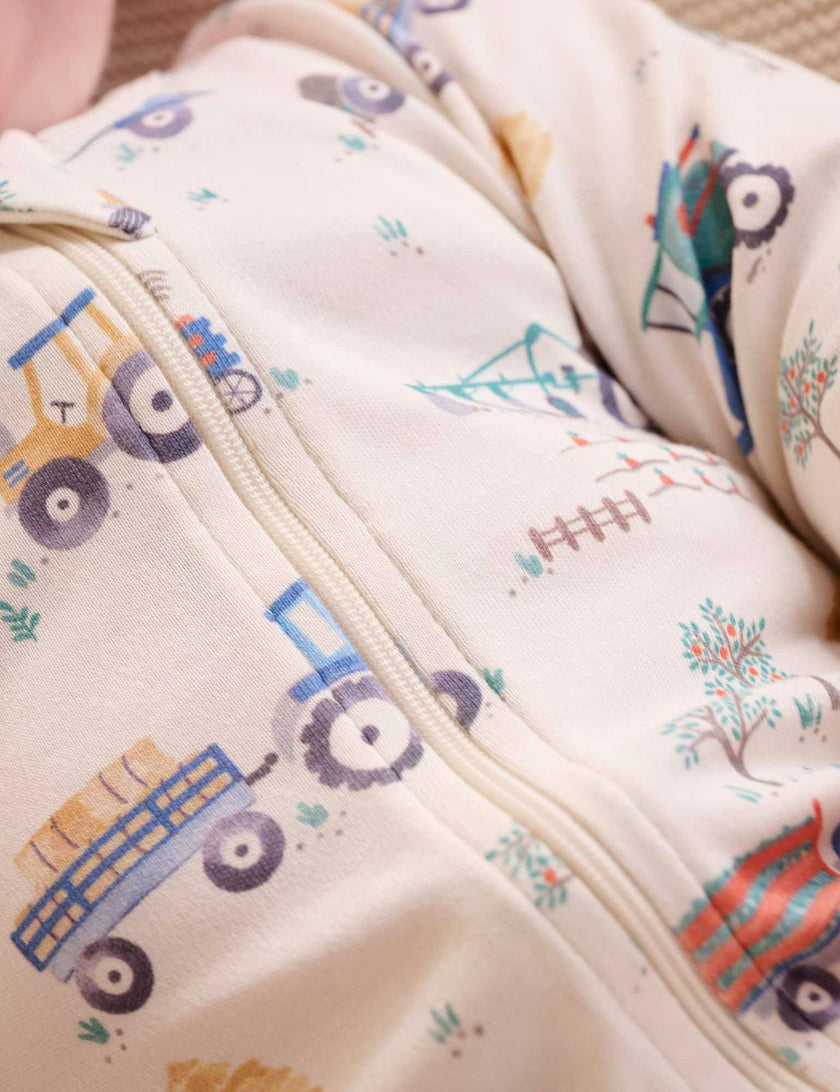 Printed Zip Growsuit Pack Farm Vehicles Print