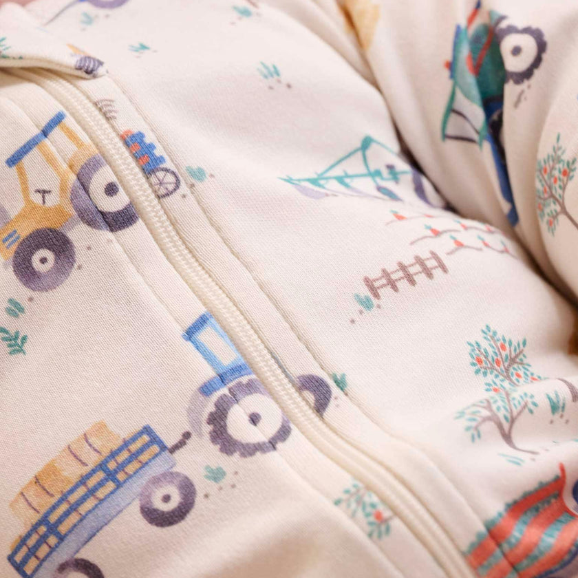 Printed Zip Growsuit Pack Farm Vehicles Print