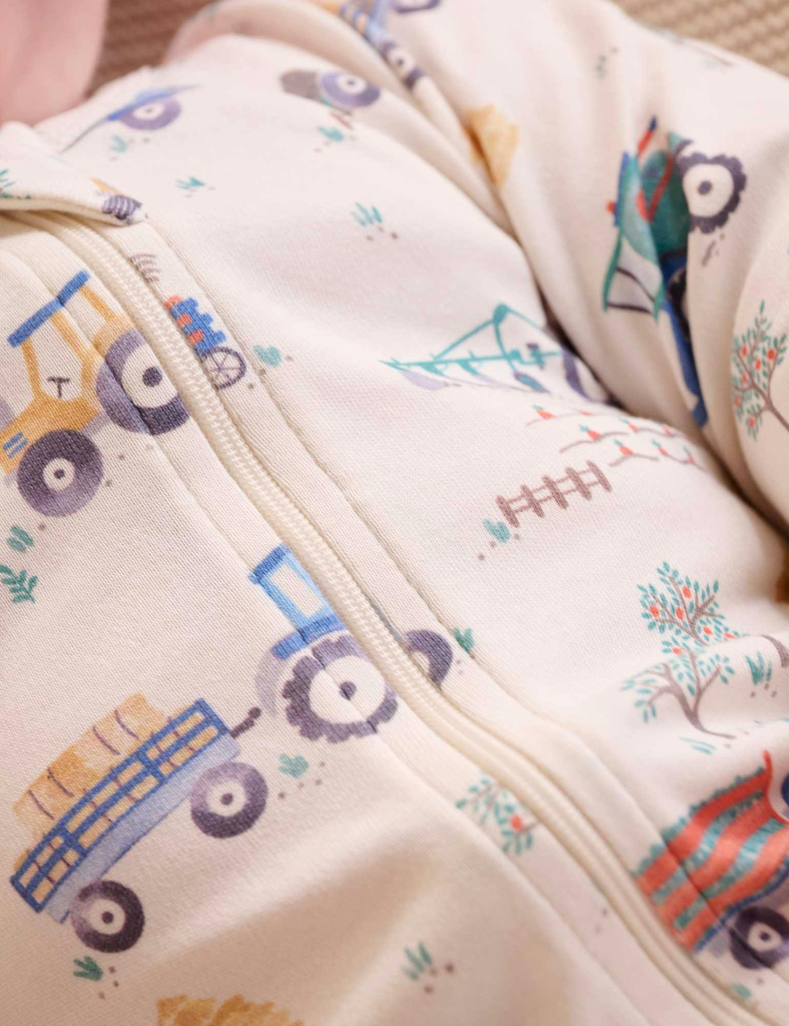 Printed Zip Growsuit Pack Farm Vehicles Print