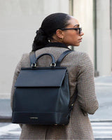 Chic, Stylish Padded Laptop Sleeve Backpack, Black