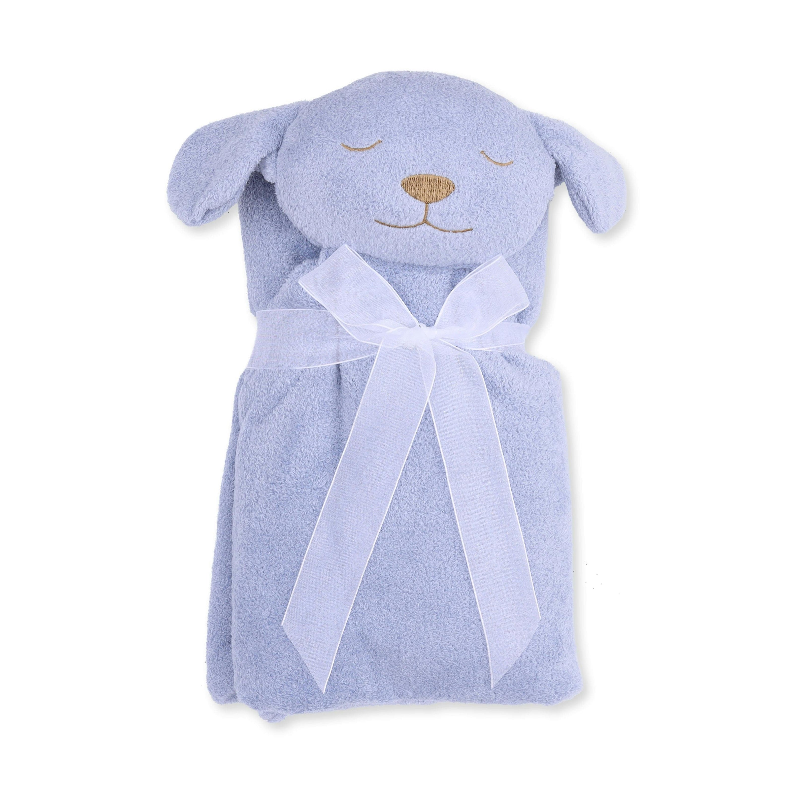 Dusty Blue Puppy Nap Blanket