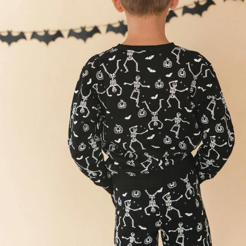 Glow In The Dark Silly Skelly Halloween Sweatshirt