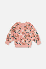 Sweatshirt Pink Strawberry Print