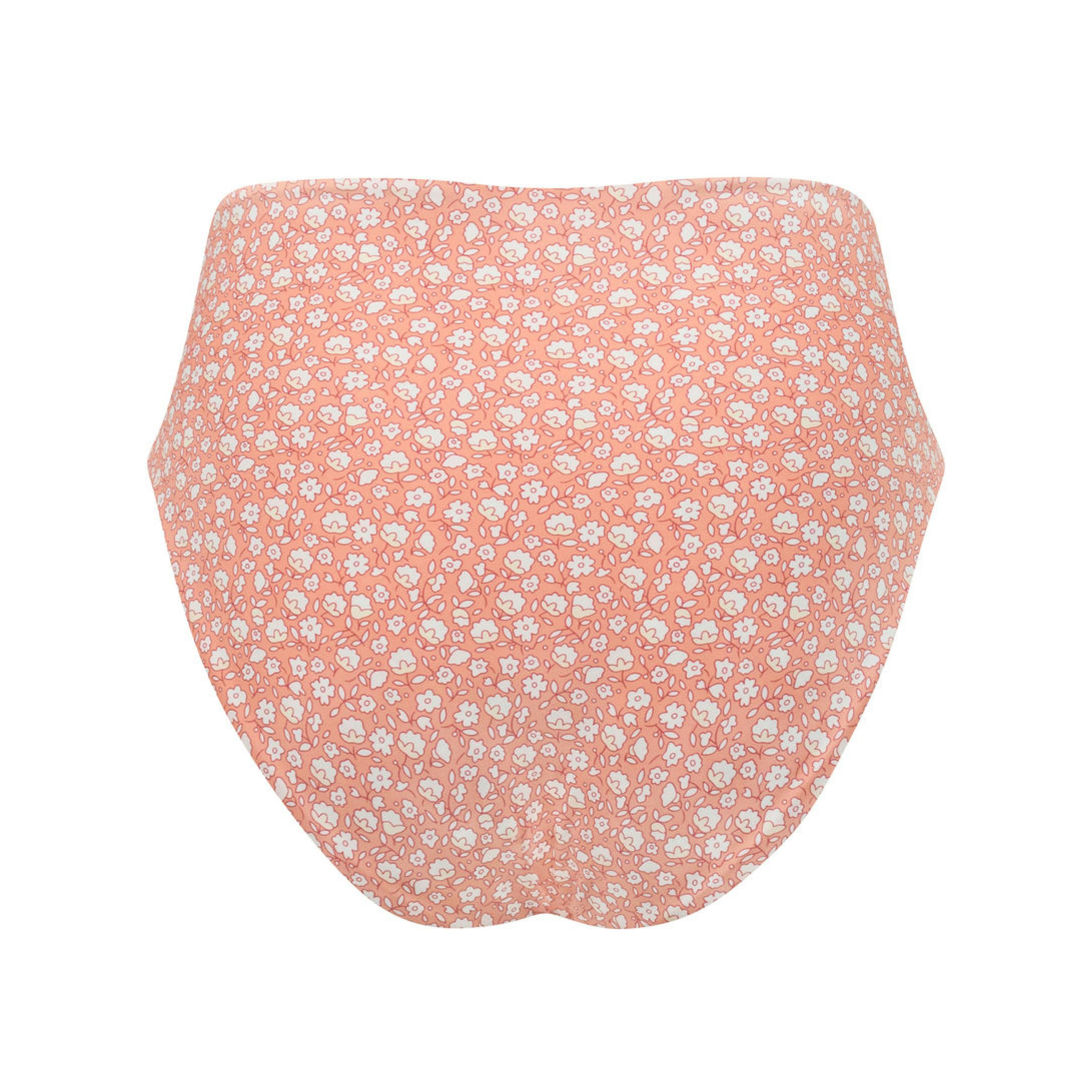 womens melone floral high waisted bikini bottom