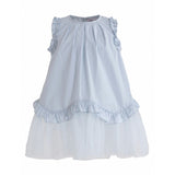 Light Blue Lumielle Ruffle Dress