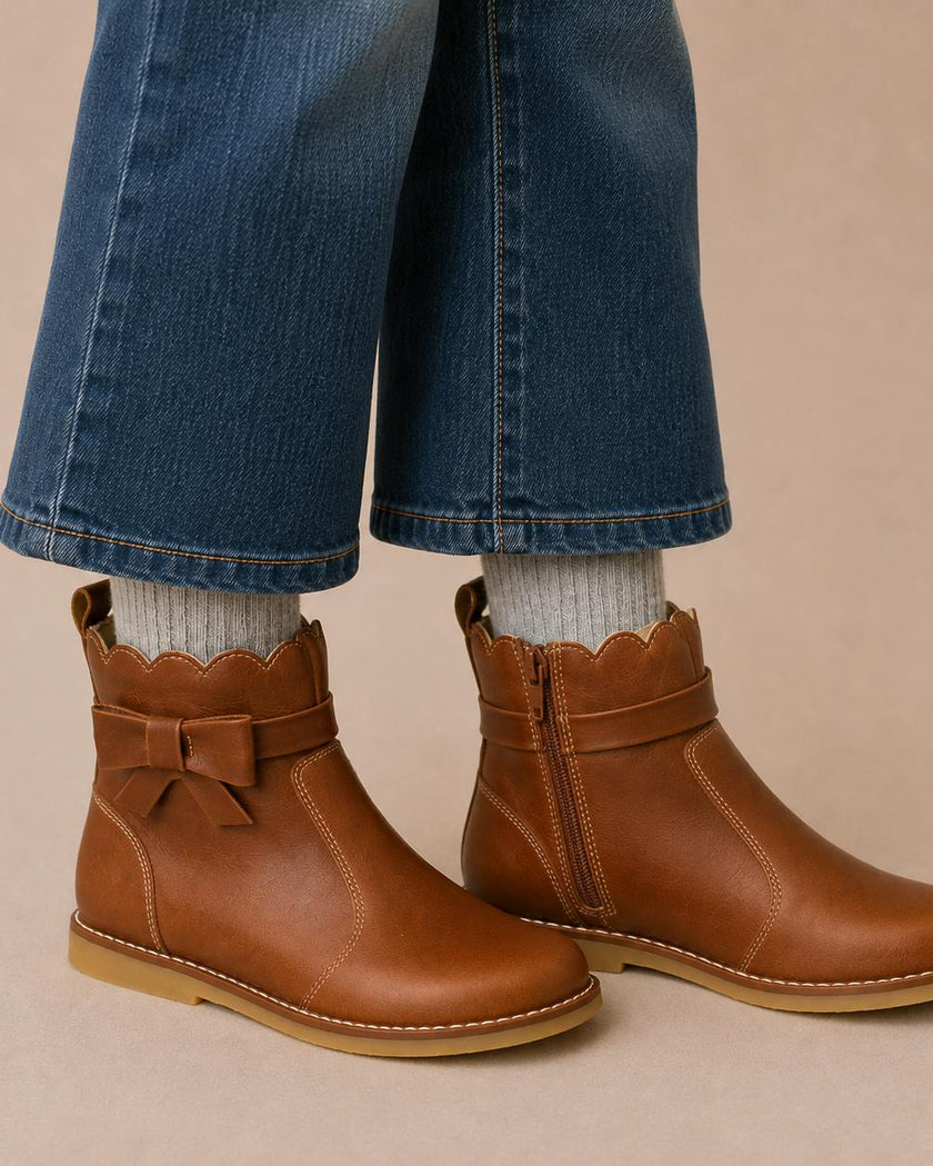 Cellia Bootie | Brown Leather