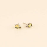 November Birthstone Stud Earrings