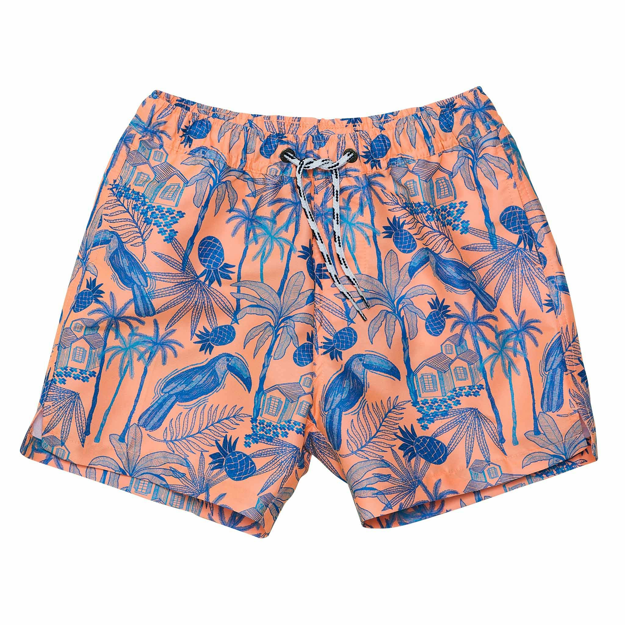 Sustainable Comfort Lined Drawstring Swim Short