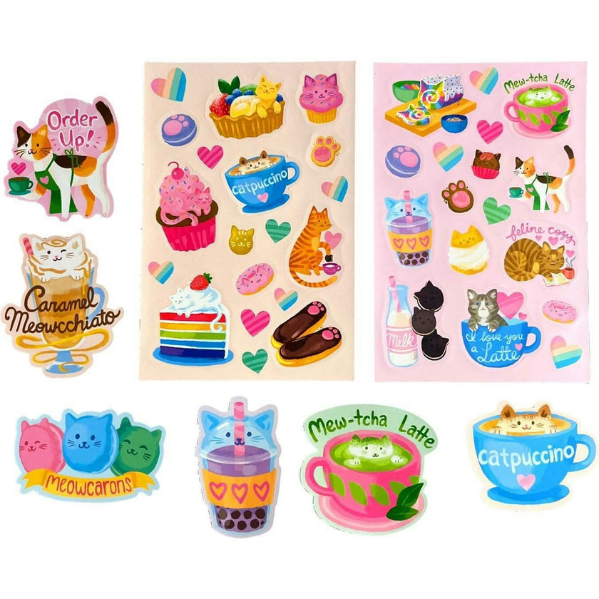 Stickiville Cat Cafe Scented Stickers