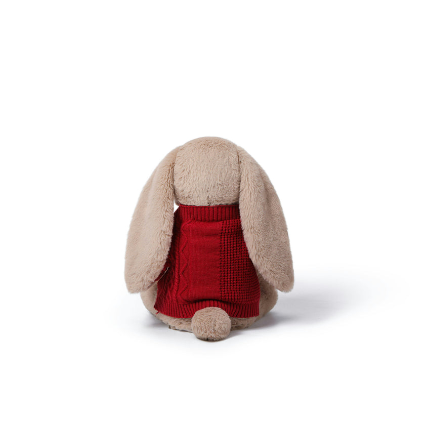 McHugs Joyful Silverleaf Smiling Rabbit Weighted Plush 25cm
