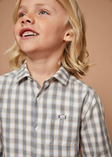 The Light Grey Checked Flannel Shirt