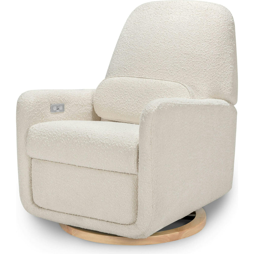 Arc Electronic Recliner and Swivel Glider in Boucle with USB port