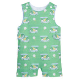 Button Tab John John - Blue Paws on Par