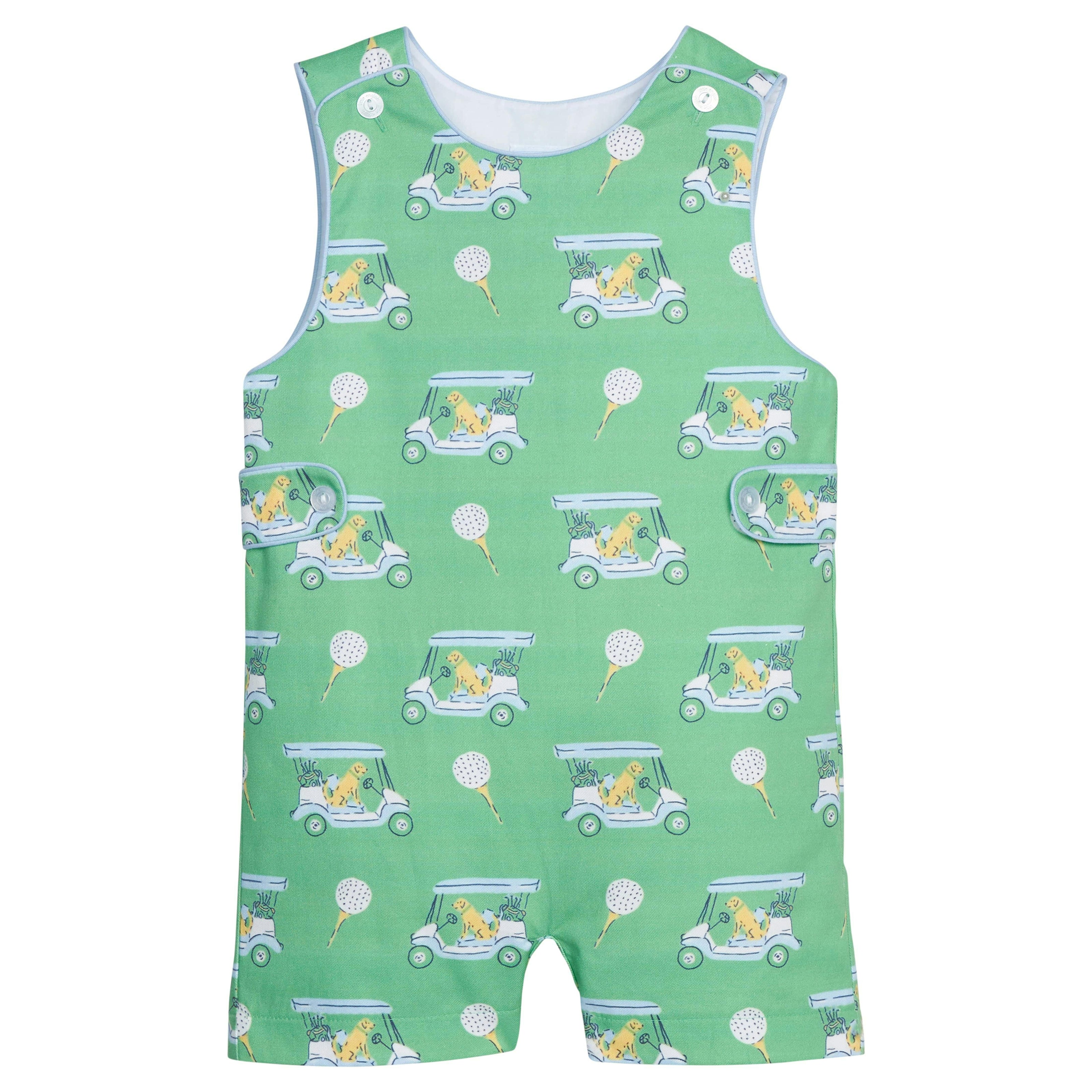 Button Tab John John - Blue Paws on Par
