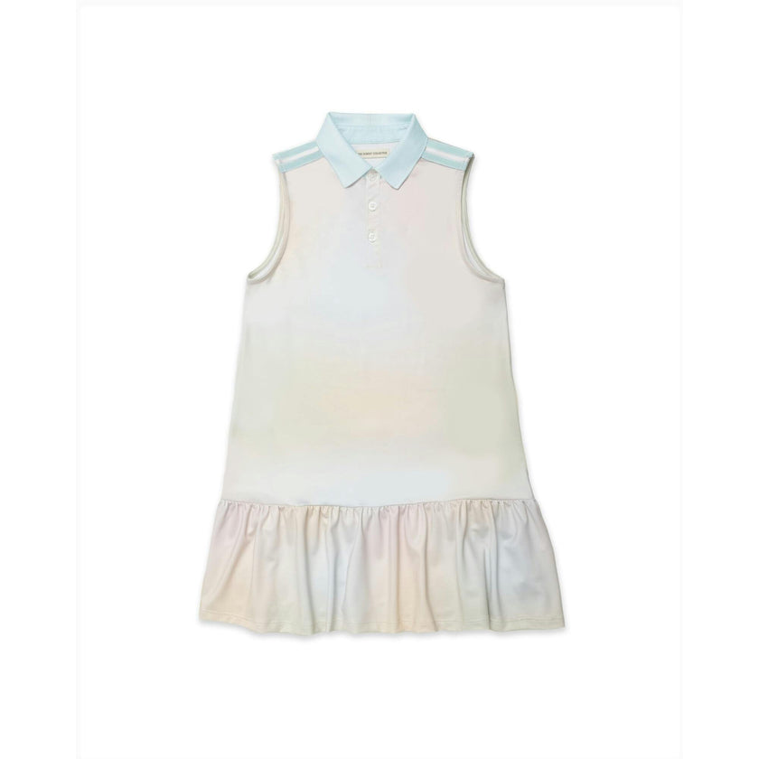 Sleeveless Performance Play Polo Dress in Soft Rainbow