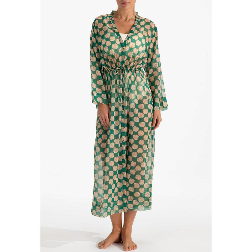 Carrie Caftan in Santorini Dots