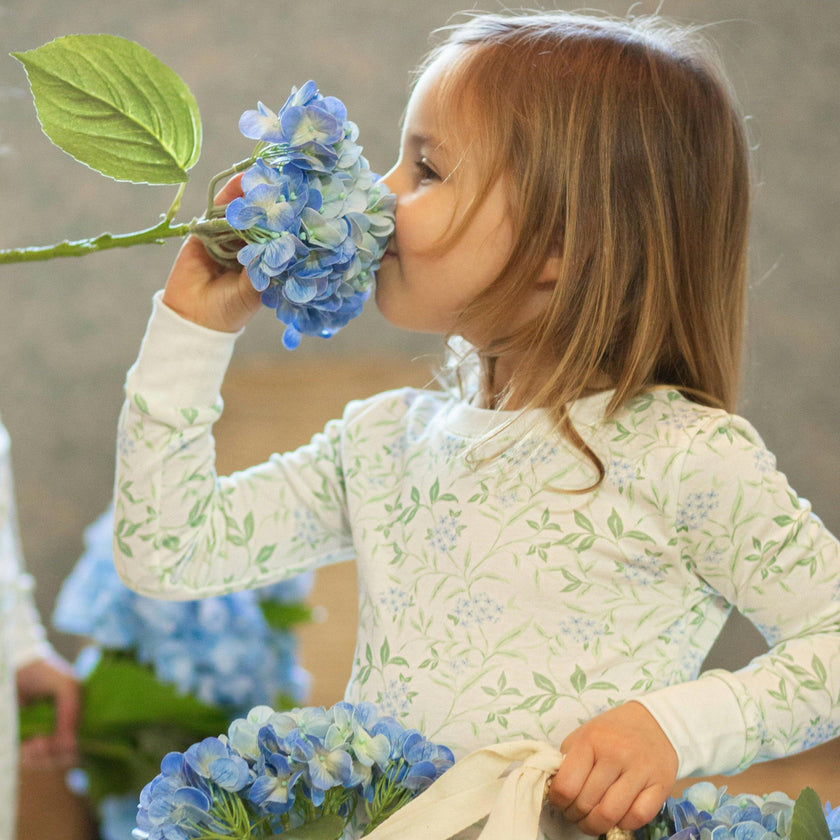 Pajama Set Hydrageneas Blue