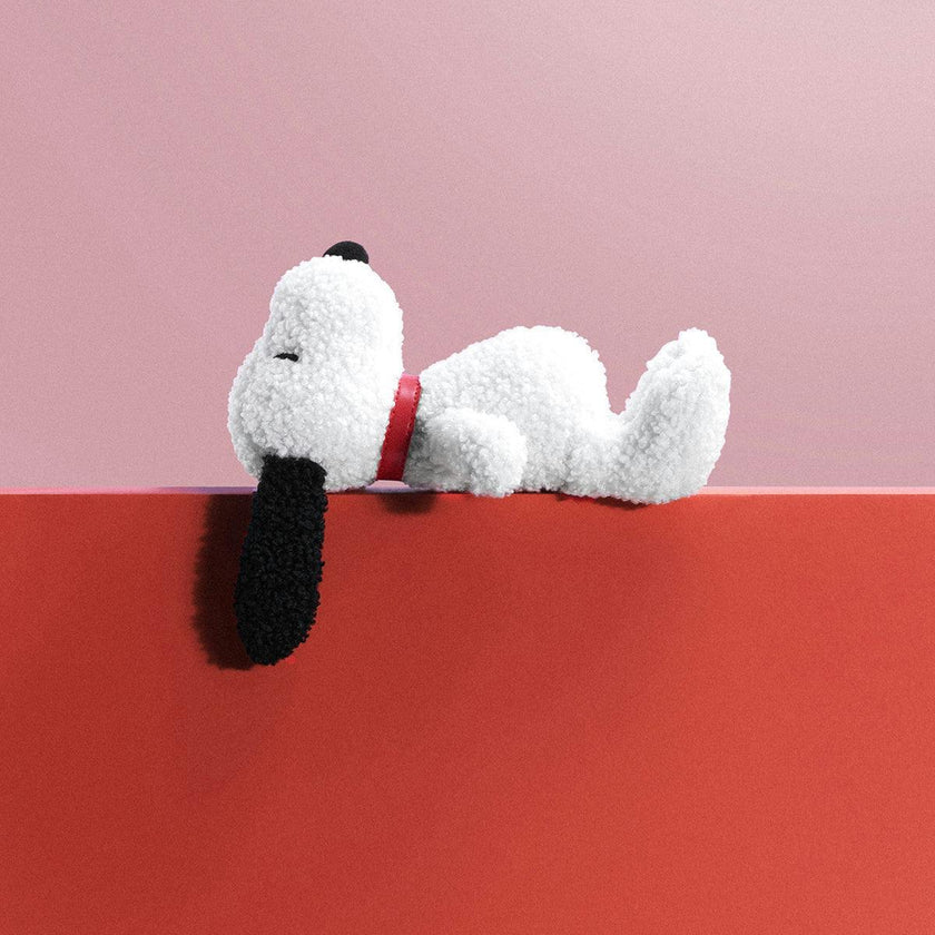 Plush PEANUTS SNOOPY ECO Tiny Teddy Cream in Giftbox 7"