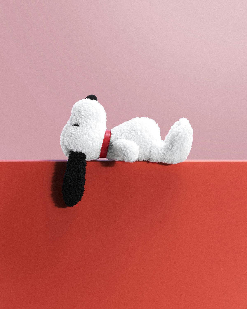 Plush PEANUTS SNOOPY ECO Tiny Teddy Cream in Giftbox 7"