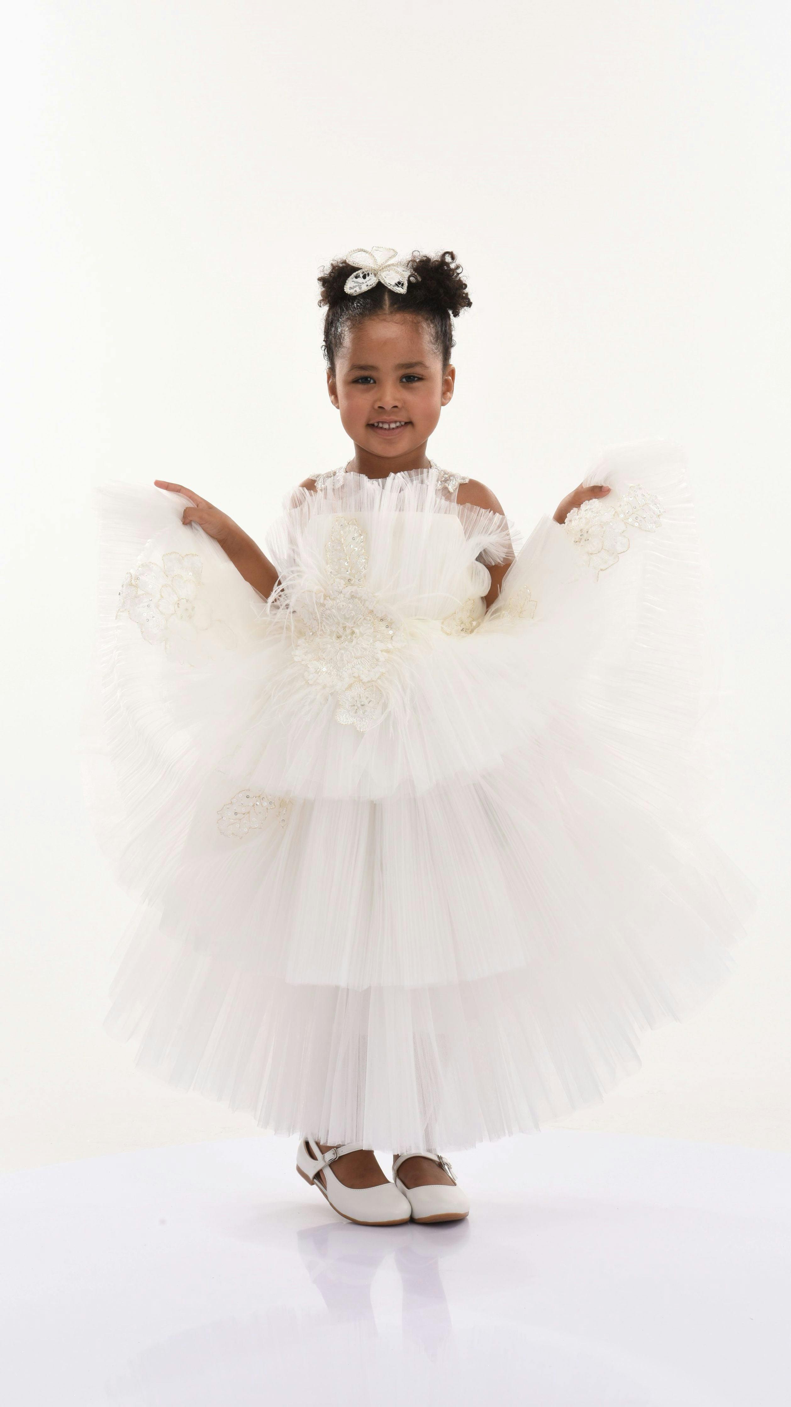 White Zayante Tiered Dress