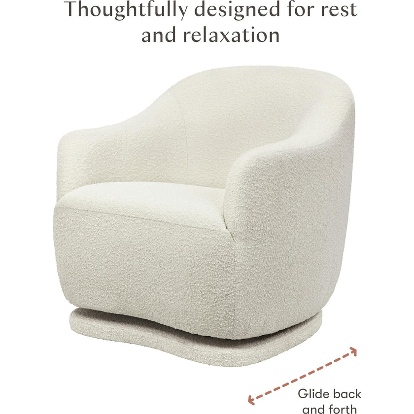 Foy Glider In Boucle In Ivory Boucle