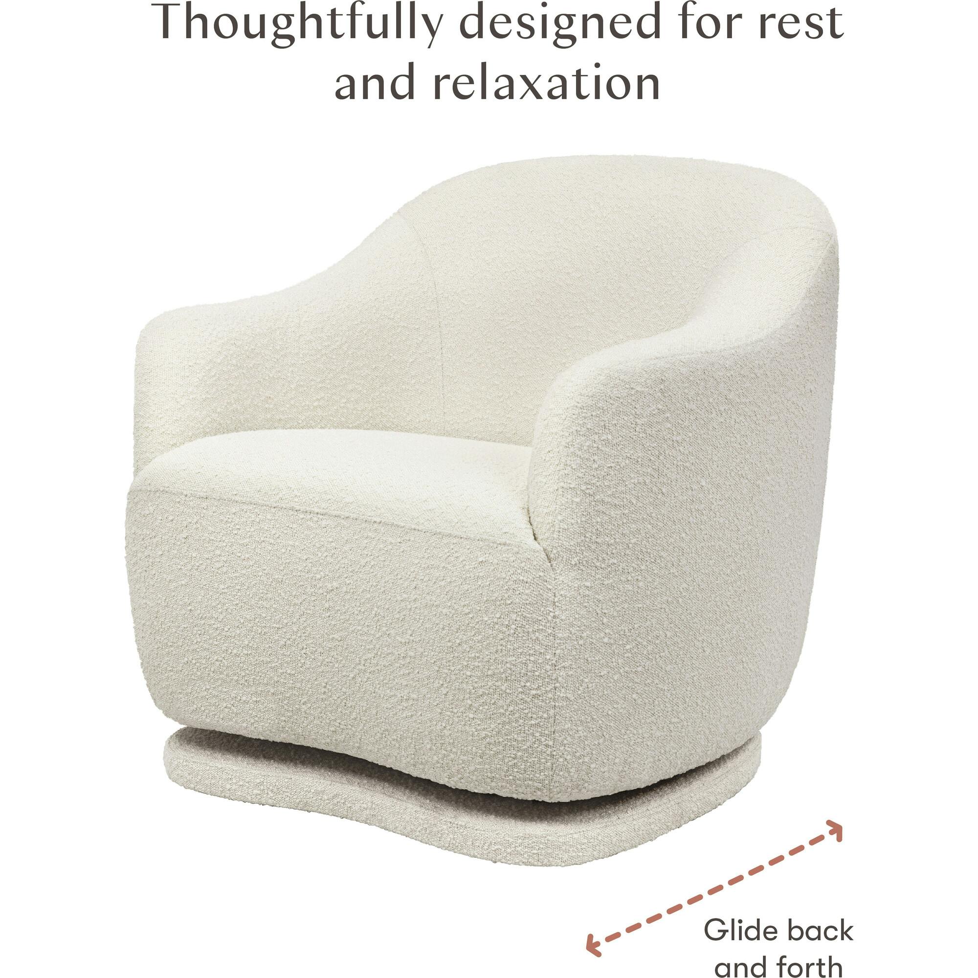 Foy Glider In Boucle In Ivory Boucle