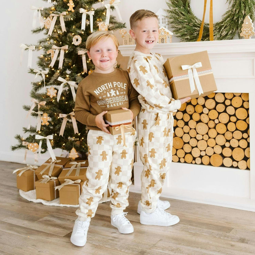 North Pole Gingerbread Christmas Sweatshirt