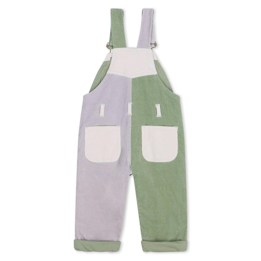 Waterlilies Patchwork Corduroy Overalls