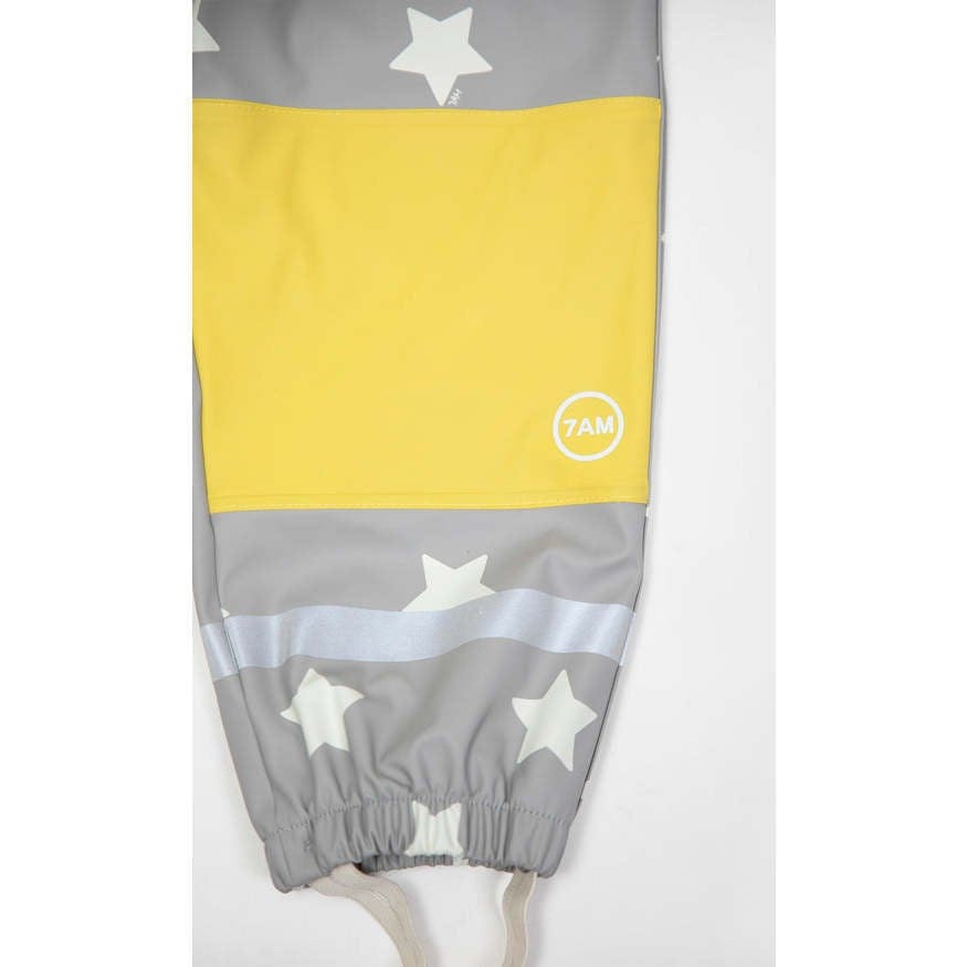 Stars Print Rain Suspender Pants