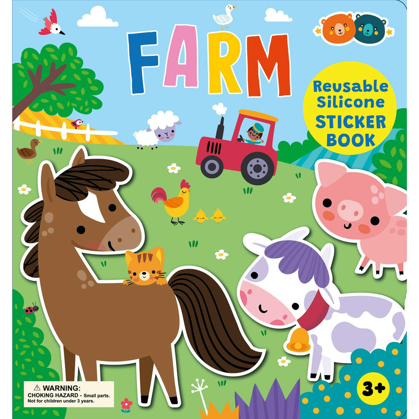 Silicone Sticker Book: Farm