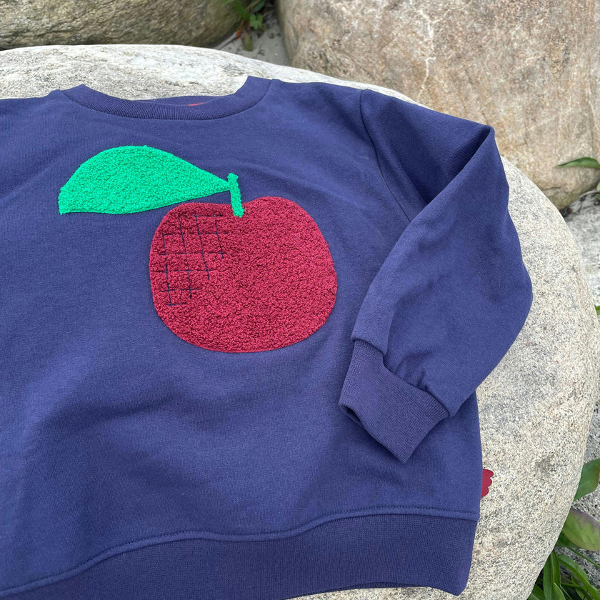 Recycled Cotton Red Apple Kid Sweatshirt
