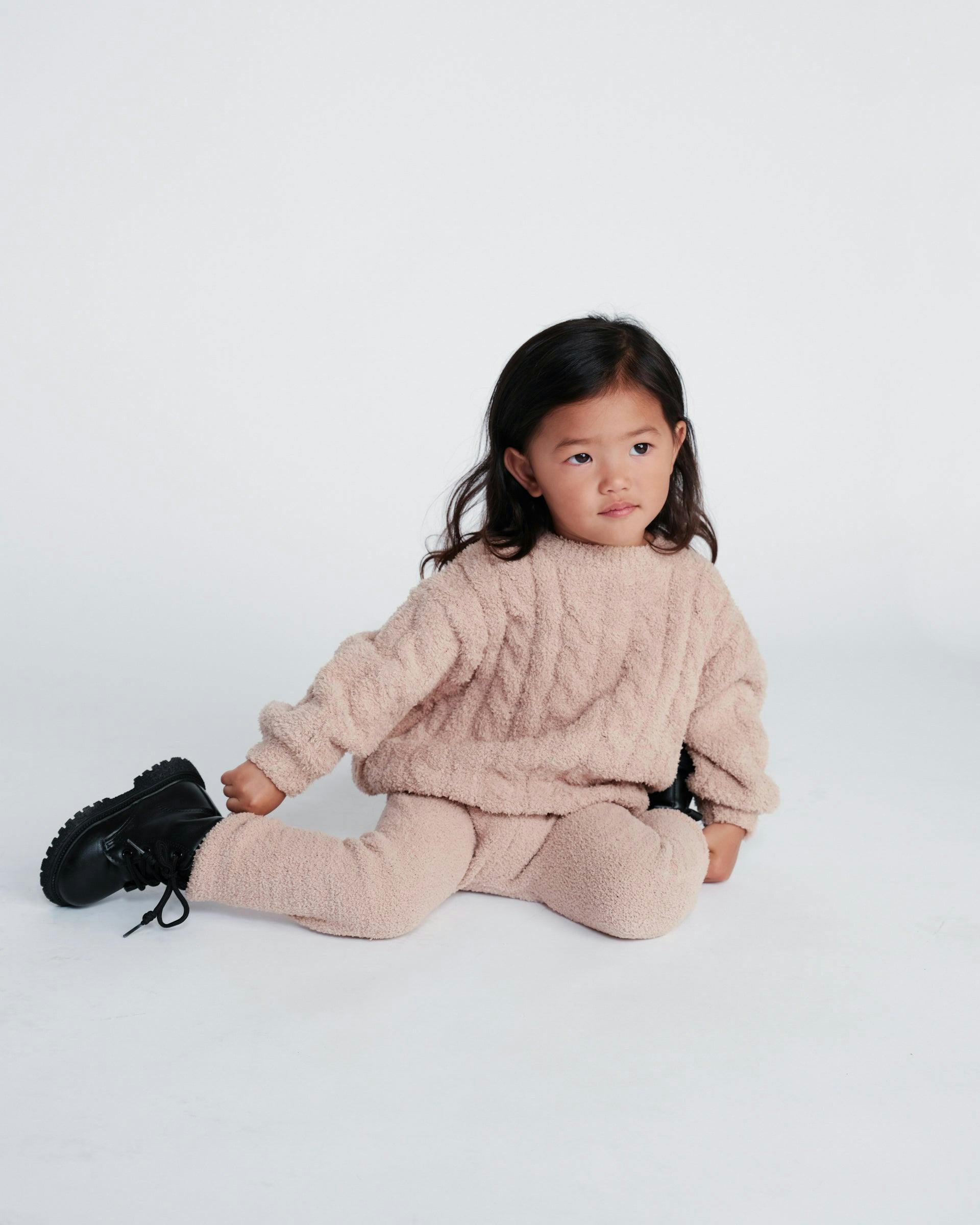 Boxy Cable Sweater • Fuzzy
