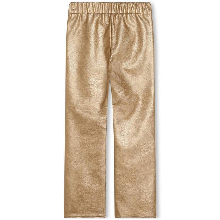 ZADIG & VOLTAIRE Club Voltaire Faux Leather Gold Flare Pants