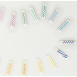 Rainbow Striped Mini Candles
