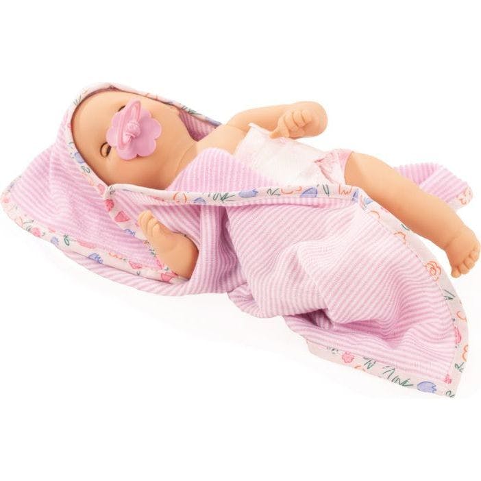 Sleepy Aquini Girl BliBlaBlume 13" All Vinyl Drink & Wet Bath Baby Doll with Bathtub and Accessories