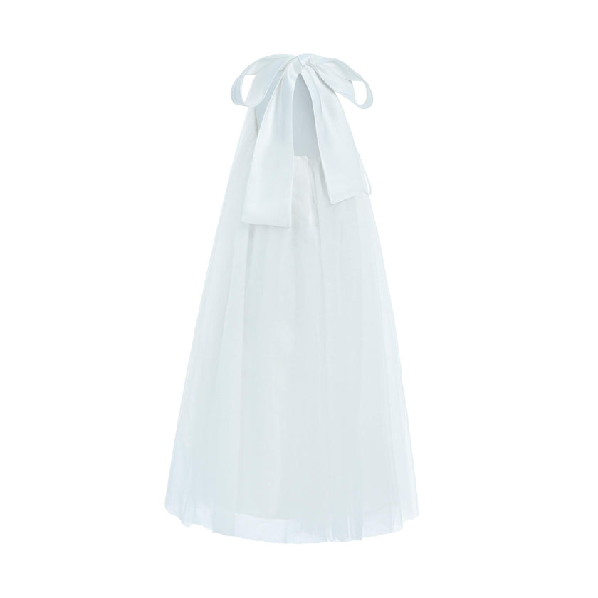 White Sleeveless Ocala Dress