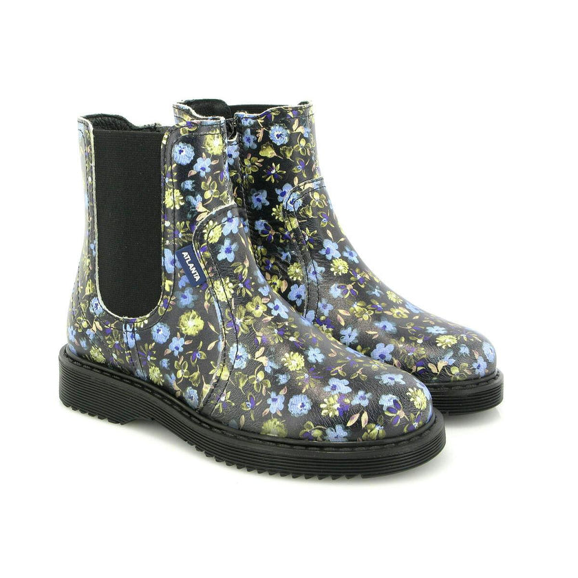 Katy Flowers Boot, Black