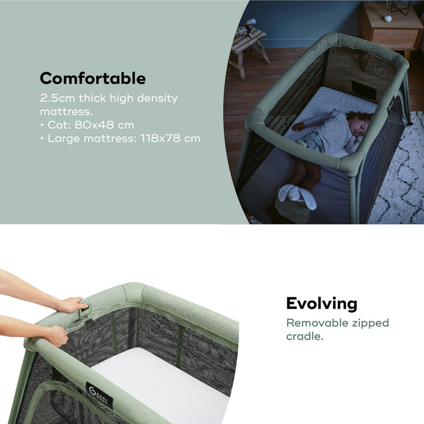 Moov and Comfy 3-in-1 Travel Crib and Play Yard