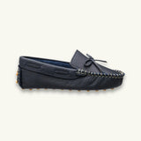 Driver Loafer | Navy Blue Leather