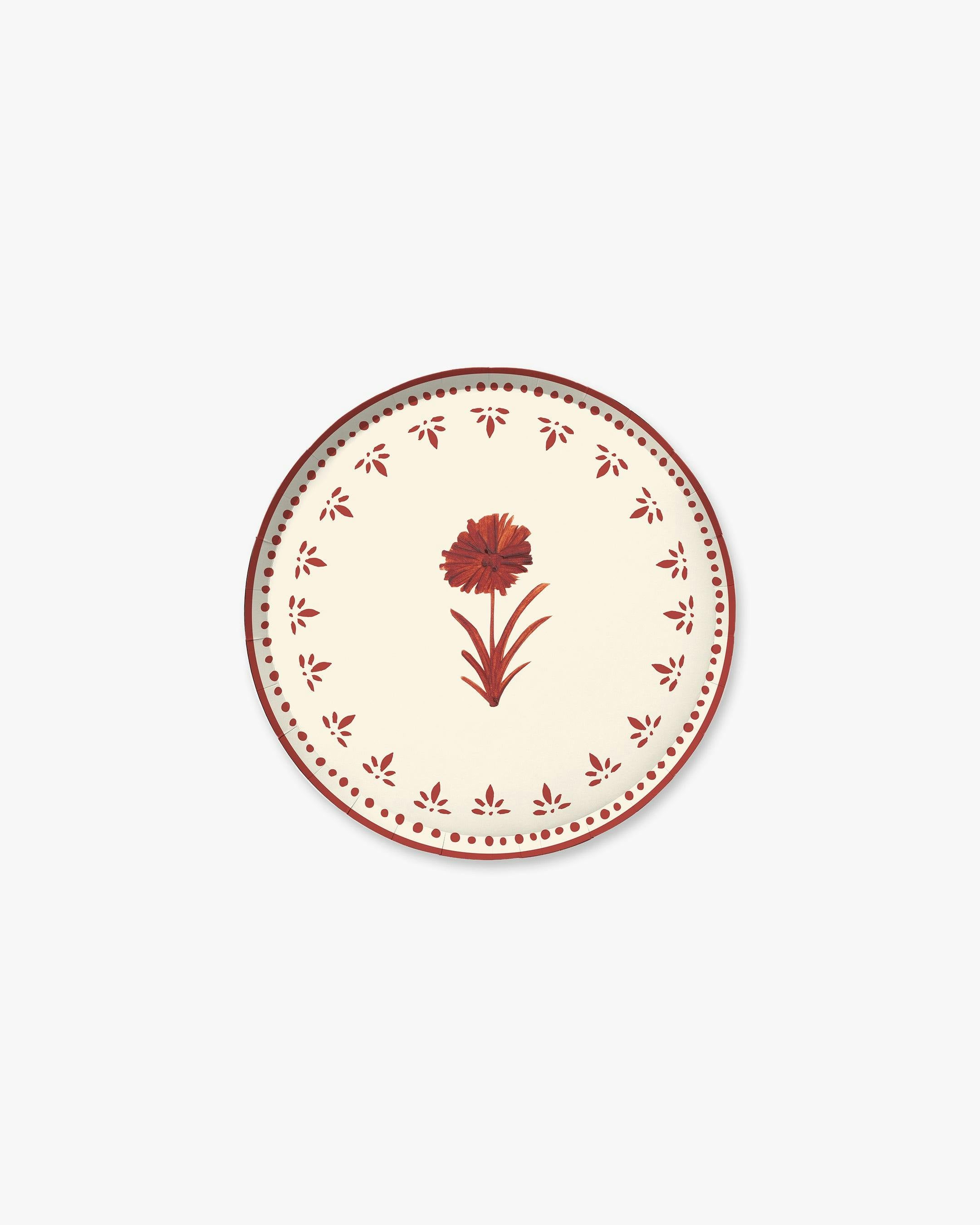 Camille Hors d’Oeuvres Plate Set in Cranberry