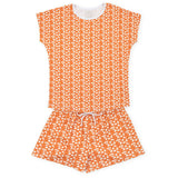Riley Women's Pajama Short Set - Pep Rally Orange