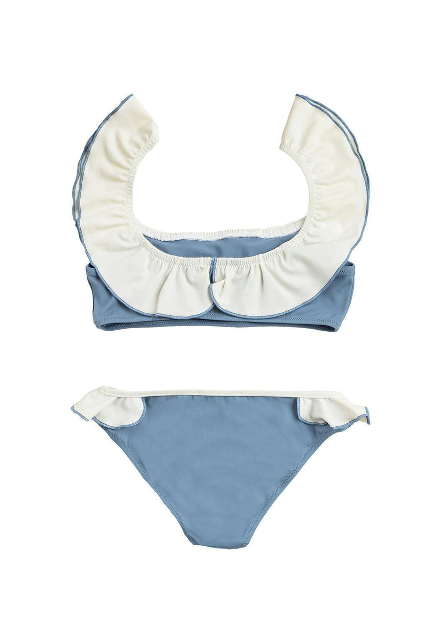 Elisa Bikini Dusty Blue And Ivory