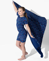 Sail Away Fair Isle Bamboo Blanket