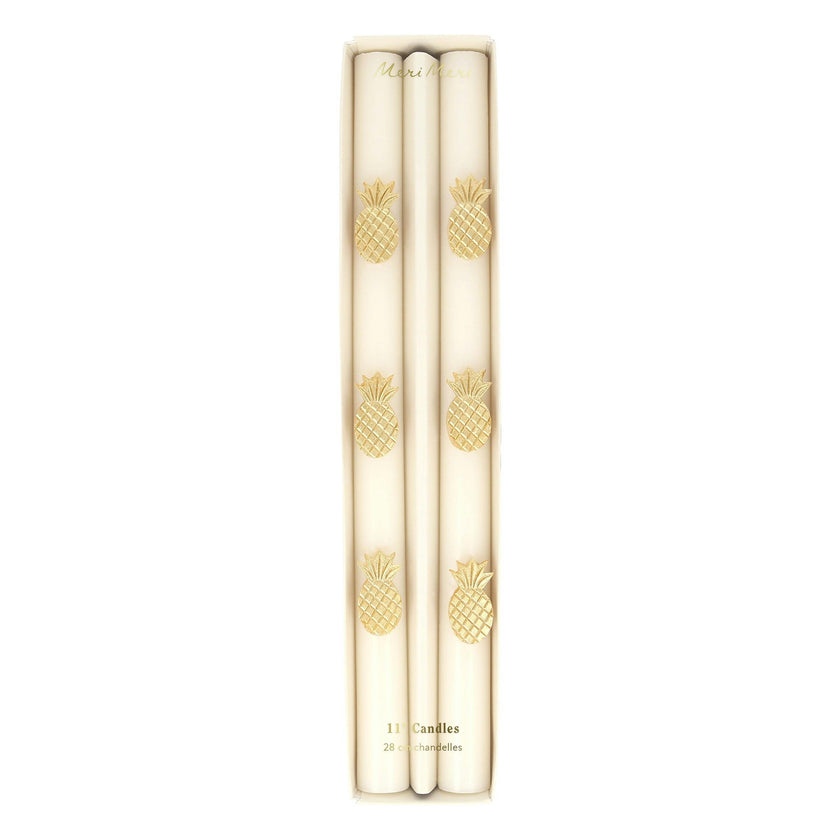 Gold Pineapple Table Candles