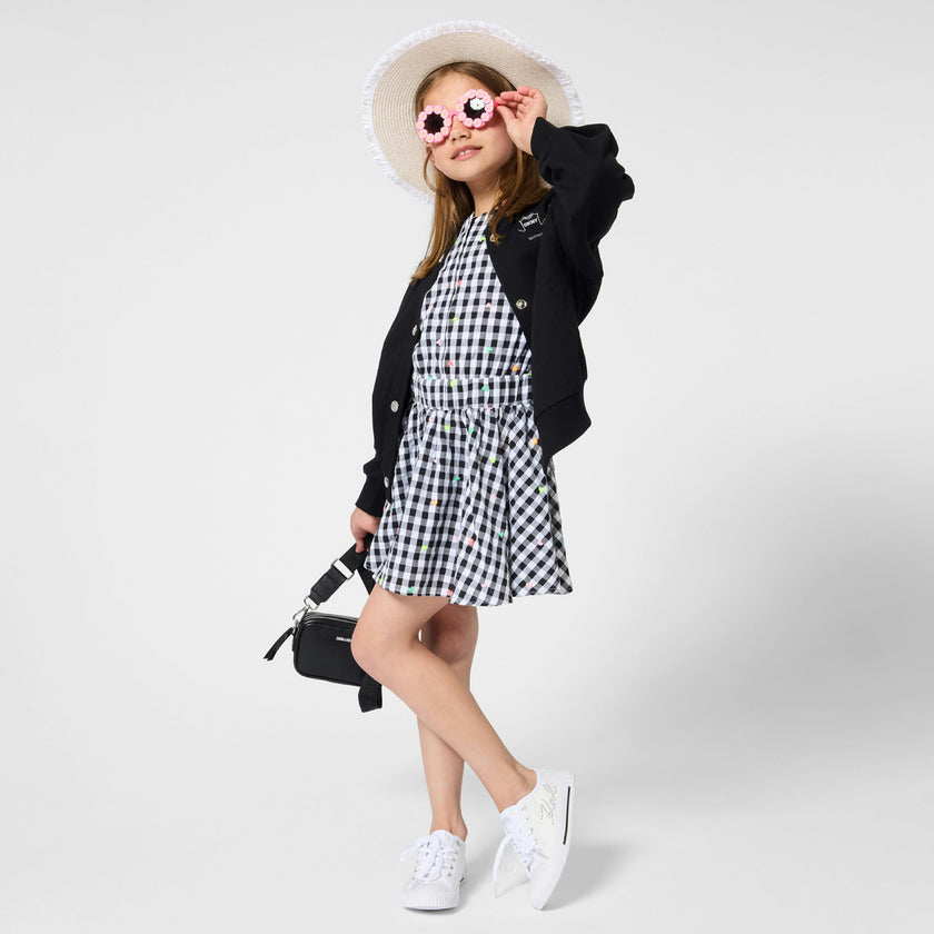 Black & White Gingham Kids’ Dress
