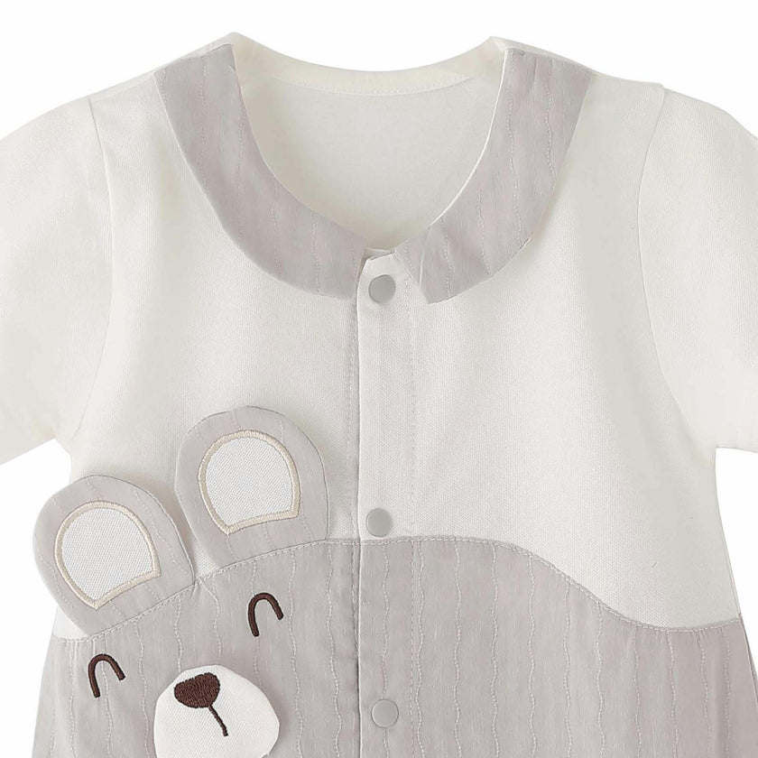 Gray Bear Romper